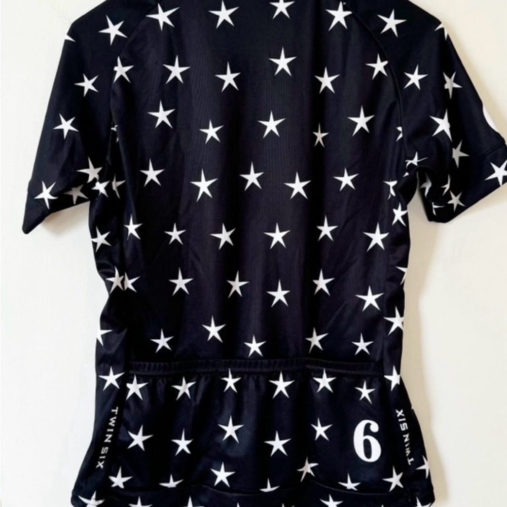 Twin Six Cycling Jersey, Women’s 3XL, Black Stars